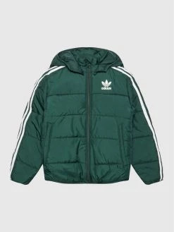 Ολοκαίνουργιο 🥰 Adidas Πουπουλένια Μπουφάν Μπουφάν πουπουλένιο Adicolor HK0386 Πράσινο Regular Fit 🔔