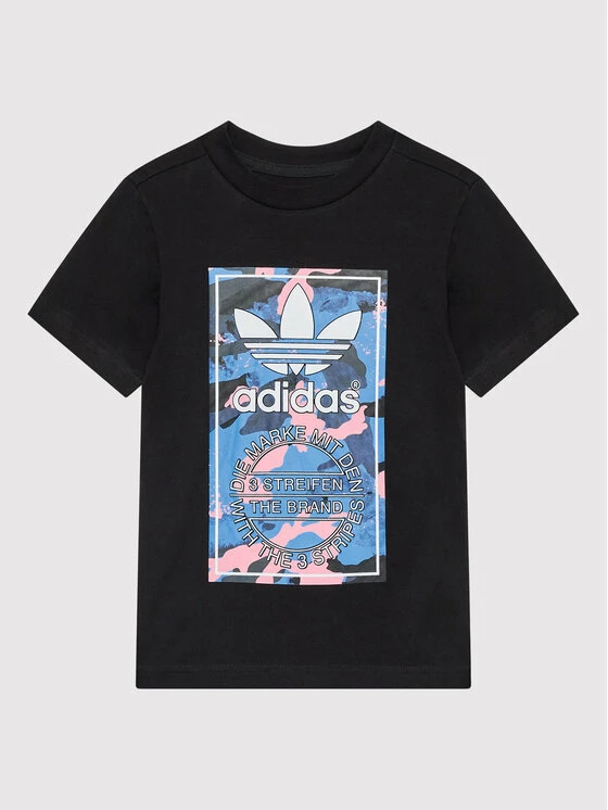 Κουπόνι 👍 Adidas T-shirts Σετ T-shirt και αθλητικό σορτς Camo HK0332 Μαύρο Regular Fit 😍 2 Κουπόνι 👍 Adidas T-shirts Σετ T-shirt και αθλητικό σορτς Camo HK0332 Μαύρο Regular Fit 😍 - Image 2