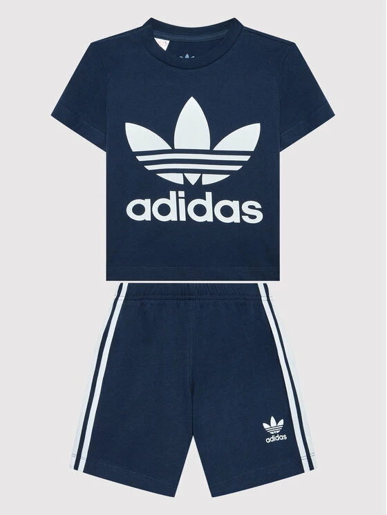 Ολοκαίνουργιο ✨ Adidas T-shirts Σετ T-shirt και αθλητικό σορτς Trefoil HK7482 Σκούρο μπλε Regular Fit 🎁 1 Ολοκαίνουργιο ✨ Adidas T-shirts Σετ T-shirt και αθλητικό σορτς Trefoil HK7482 Σκούρο μπλε Regular Fit 🎁