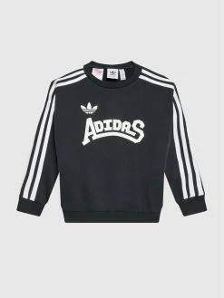 Νέος 🌟 Adidas Μπλούζες Φόρμας Μπλούζα Graphic HC4558 Μαύρο Loose Fit 🥰