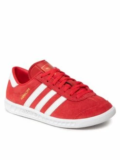 Το φθηνότερο 👏 Adidas Κλειστά Παπούτσια Παπούτσια Hamburg J GX3172 Κόκκινο 😍