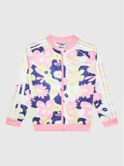 Προώθηση 🔥 Adidas Μπλούζες Φόρμας Μπλούζα Allover Flower Print Sst Track HF7468 Έγχρωμο Regular Fit ✔️