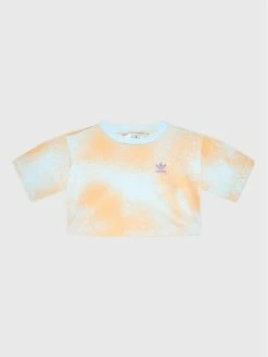 Προϋπολογισμός 😉 Adidas T-shirts T-Shirt Graphic Print HK2929 Πορτοκαλί Cropped Fit 🎁