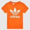 Αγορά ❤️ Adidas T-shirts T-Shirt Treofil HK0261 Πορτοκαλί Regular Fit ⭐