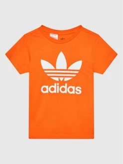 Αγορά ❤️ Adidas T-shirts T-Shirt Treofil HK0261 Πορτοκαλί Regular Fit ⭐
