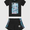 Το φθηνότερο 🛒 Adidas T-shirts Σετ T-shirt και αθλητικό σορτς Camo HK0322 Μαύρο Regular Fit 🔥