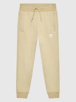 Φτηνός ❤️ Adidas Παντελόνια Φόρμας Παντελόνι φόρμας Adicolor HK2860 Μπεζ Regular Fit 🤩