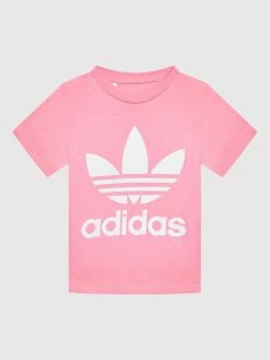 Best Pirce 💯 Adidas T-shirts T-Shirt Trefoil HK7502 Ροζ Regular Fit ✔️