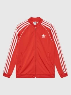 Best Pirce 😀 Adidas Μπλούζες Φόρμας Μπλούζα Adicolor SST Track HD2043 Κόκκινο Regular Fit 🤩