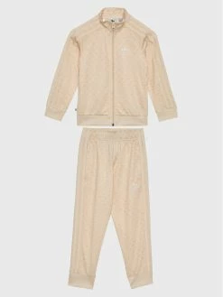 Προώθηση 🔥 Adidas Σετ Φόρμα Track H62937 Μπεζ Regular Fit ⭐