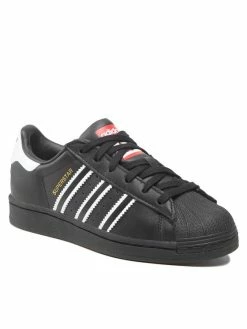 Νέος ⌛ Adidas Κοντά Αθλητικά Παπούτσια Superstar J HQ9967 Μαύρο 😍