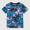 Εκπτωση 🔔 Adidas T-shirts T-Shirt Allover Print Camo HK0287 Μπλε Regular Fit 🧨