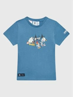Best Pirce 🔔 Adidas T-shirts T-Shirt Disney Mickey And Friends HK9777 Μπλε Regular Fit ⭐