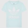 Νέος 😉 Adidas T-shirts T-Shirt Trefoil HS8863 Μπλε Regular Fit 🧨