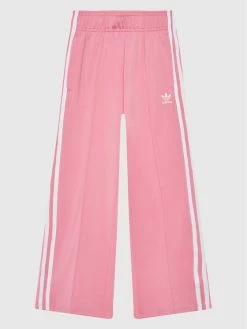 ΧΟΝΔΡΙΚΟ ΕΜΠΟΡΙΟ 🌟 Adidas Παντελόνια Φόρμας Παντελόνι φόρμας Adicolor Wide HK0349 Ροζ Regular Fit ⭐
