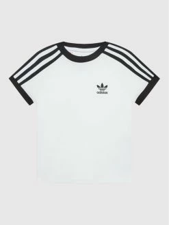 Εκπτωση 🔔 Adidas T-shirts T-Shirt Acidolor 3 Stripes HK0265 Λευκό Relaxed Fit 🎉