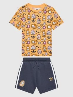 Καλύτερη πώληση 🛒 Adidas T-shirts Σετ T-shirt και αθλητικό σορτς KEVIN LYONS HF7551 Πορτοκαλί Regular Fit ✨