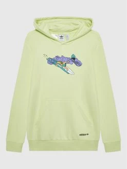 Τοπ 10 💯 Adidas Μπλούζες Φόρμας Μπλούζα Graphic Stoked Beach HF7436 Πράσινο Regular Fit 🥰