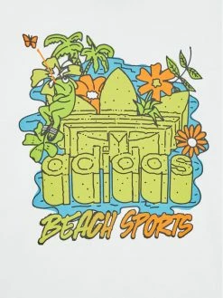 Φτηνός ✔️ Adidas T-shirts T-Shirt Graphic Stoked Beach HF7433 Λευκό Regular Fit 💯 -adidas Originals Κατάστημα unnamed file 3388