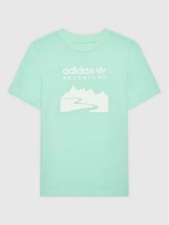Τοπ 10 ✔️ Adidas T-shirts T-Shirt Adventure HE2059 Πράσινο Regular Fit 🧨
