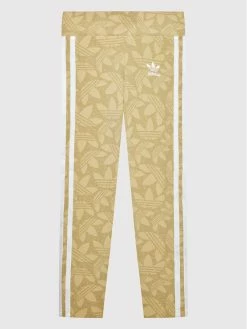 Καλύτερη πώληση 🎁 Adidas Κολάν Allover Print HF4870 Μπεζ Tight Fit 🧨