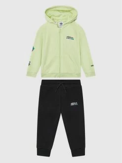 Εκπτωση 🧨 Adidas Σετ Φόρμα Graphic HE6913 Πράσινο Regular Fit ❤️