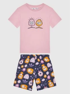 Προϋπολογισμός 🤩 Adidas T-shirts Σετ T-shirt και αθλητικό σορτς KEVIN LYONS HC1985 Ροζ Regular Fit 💯