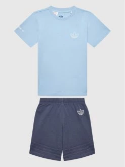 Η καλύτερη συμφωνία 😍 Adidas T-shirts Σετ T-shirt και αθλητικό σορτς Sprt Collection HE2071 Μπλε Regular Fit 👍