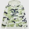 Ολοκαίνουργιο 🛒 Adidas Μπλούζες Φόρμας Μπλούζα Camo HF7449 Πράσινο Regular Fit 😉