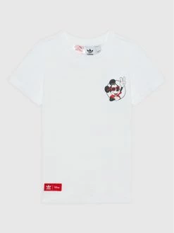 Καλύτερη πώληση 🔔 Adidas T-shirts T-Shirt Disney Mickey And Friends HF7523 Λευκό Regular Fit 💯