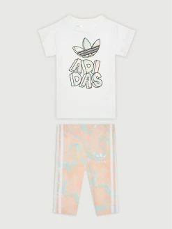 Κουπόνι 🔔 Adidas Κολάν Σετ φόρεμα και κολάν Marble Print Tee H22631 Έγχρωμο Regular Fit 🛒