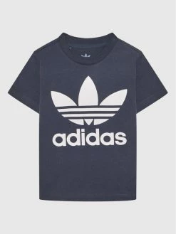 Τοπ 10 😍 Adidas T-shirts T-Shirt Trefoil HE2190 Σκούρο μπλε Regular Fit 🤩