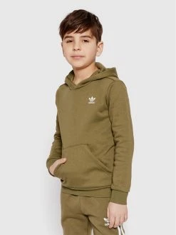 Εκπτωση ❤️ Adidas Μπλούζες Χωρίς Φερμουάρ Μπλούζα Trefoil HF2308 Πράσινο Regular Fit 🔔