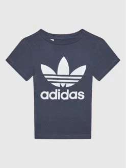 Συμφωνίες ❤️ Adidas T-shirts T-Shirt Trefoil HC9601 Σκούρο μπλε Regular Fit ✨
