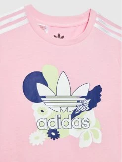 Καλύτερη πώληση 🌟 Adidas Φορέματα Σετ φόρεμα και κολάν Flower Print HC1966 Ροζ Regular Fit 😍 -adidas Originals Κατάστημα unnamed file 374