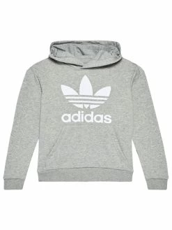 Καλύτερη πώληση 🎉 Adidas Μπλούζες Φόρμας Μπλούζα Trefoil GE1979 Γκρι Regular Fit 🥰