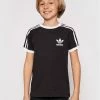 Φτηνός ✨ Adidas T-shirts T-Shirt 3Stripes Tee DV2902 Μαύρο Regular Fit 🛒