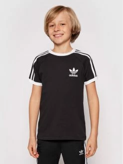 Φτηνός ✨ Adidas T-shirts T-Shirt 3Stripes Tee DV2902 Μαύρο Regular Fit 🛒