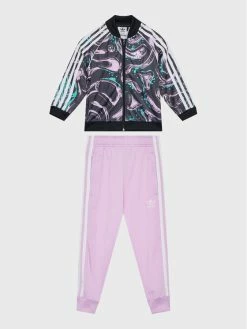 Flash Sale 👏 Adidas Σετ Φόρμα HL9435 Μωβ Regular Fit 💯