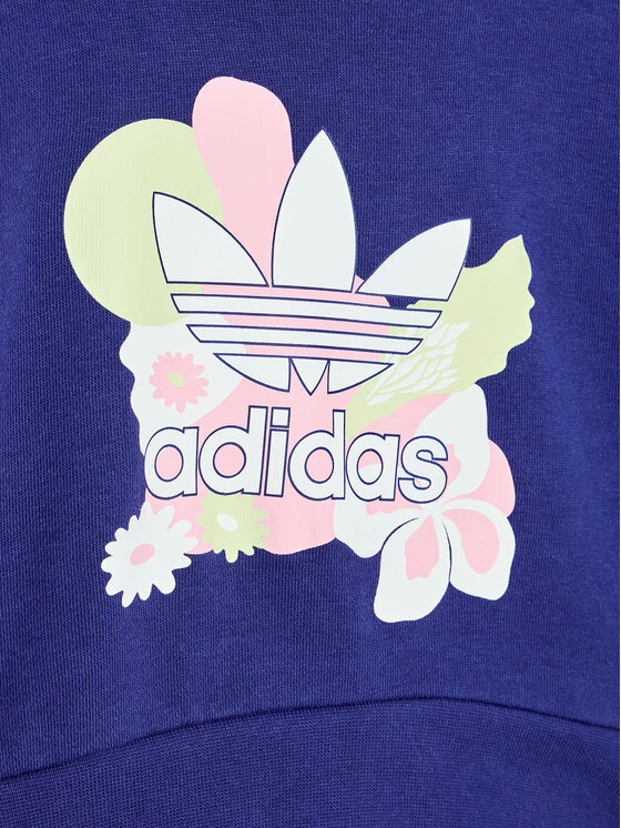 Συμφωνίες ⭐ Adidas Μπλούζες Φόρμας Μπλούζα Flower Print Crop HF7470 Μωβ Loose Fit ⭐ 3 Συμφωνίες ⭐ Adidas Μπλούζες Φόρμας Μπλούζα Flower Print Crop HF7470 Μωβ Loose Fit ⭐ - Image 3