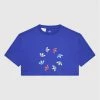 Συμφωνίες 🛒 Adidas T-shirts T-Shirt Adicolor Cropped HE4775 Μπλε Relaxed Fit 🛒
