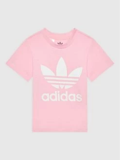 Κουπόνι 🧨 Adidas T-shirts T-Shirt Trefoil HE2188 Ροζ Regular Fit 🤩