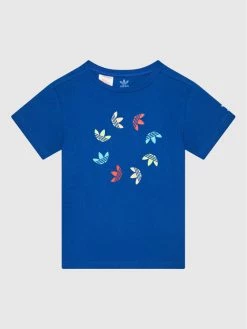 Φτηνός 🎉 Adidas T-shirts T-Shirt Adicolor HF2131 Μπλε Regular Fit ❤️
