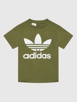 Φτηνός 🔔 Adidas T-shirts T-Shirt Trefoil HD2005 Πράσινο Regular Fit ⭐