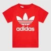 Τοπ 10 😉 Adidas T-shirts T-Shirt Trefoil HC9586 Κόκκινο Regular Fit 🔔