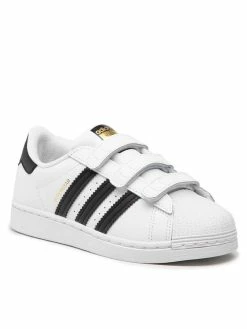 Ολοκαίνουργιο ✔️ Adidas Κοντά Αθλητικά Παπούτσια Superstar Cf C EF4838 Λευκό ✔️