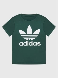 Φτηνός ✔️ Adidas T-shirts T-Shirt Adicolor Trefoil Tee HK2908 Πράσινο Regular Fit ✨