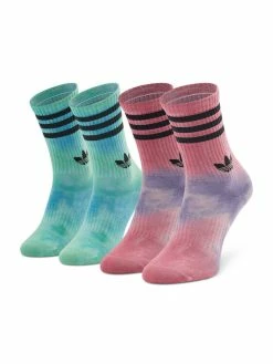 Προϋπολογισμός 👍 Adidas Ψηλές Κάλτσες Σετ 2 ζευγάρια ψηλές κάλτσες γυναικείες Batik HK5162 Έγχρωμο 🛒