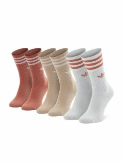 Συμφωνίες ✔️ Adidas Ψηλές Κάλτσες Σετ 3 ζευγάρια ψηλές κάλτσες Unisex Crew HL6767 Έγχρωμο 🥰